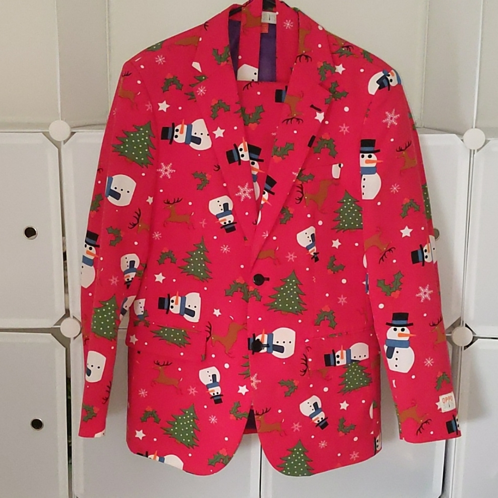 • Men's Opposuits 3 Piece Christmas Suit •
